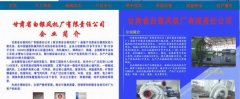 甘肅省白銀*機廠有限責任公司網(wǎng)頁設(shè)計展示型案例作品